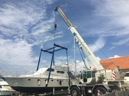 Boote kranen (ein- und aussetzen)