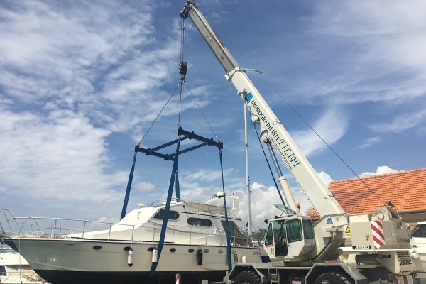 Lifting and lowering the ship