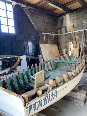 Riparazione, costruzione e manutenzione di imbarcazioni tradizionali in legno